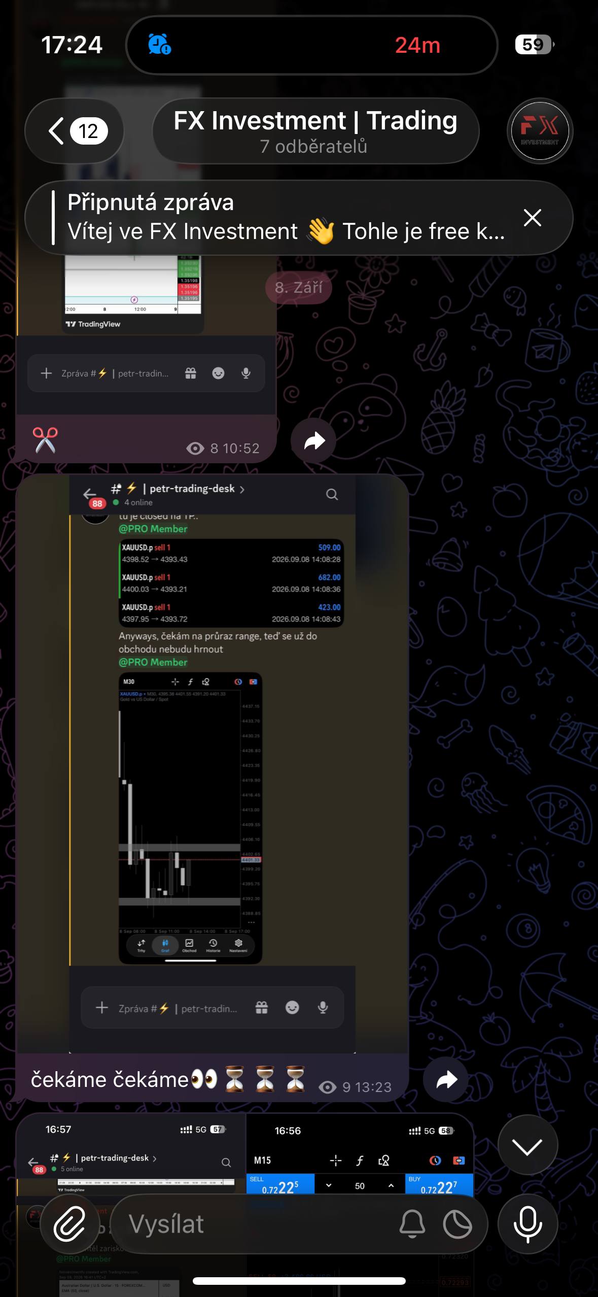 FX Investment Telegram – market komentář a trading obsah